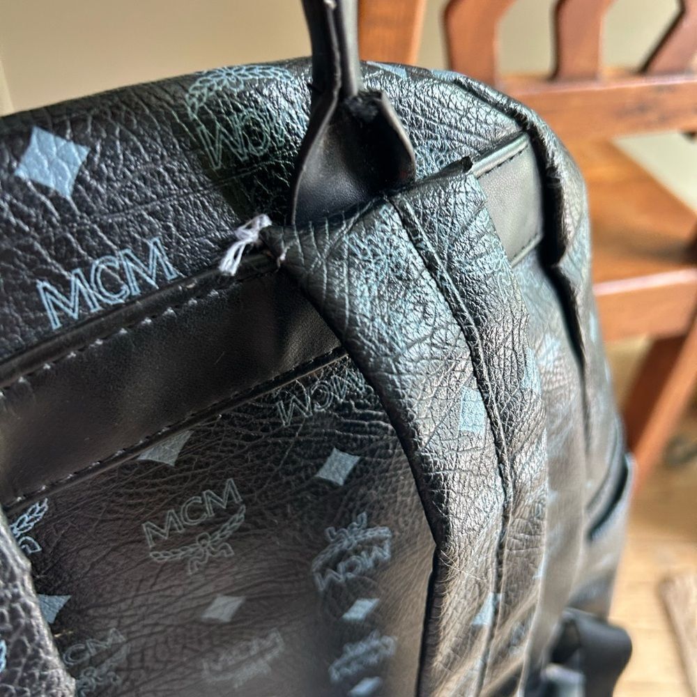 Blue Studded Backpack - Picture 8 of 16